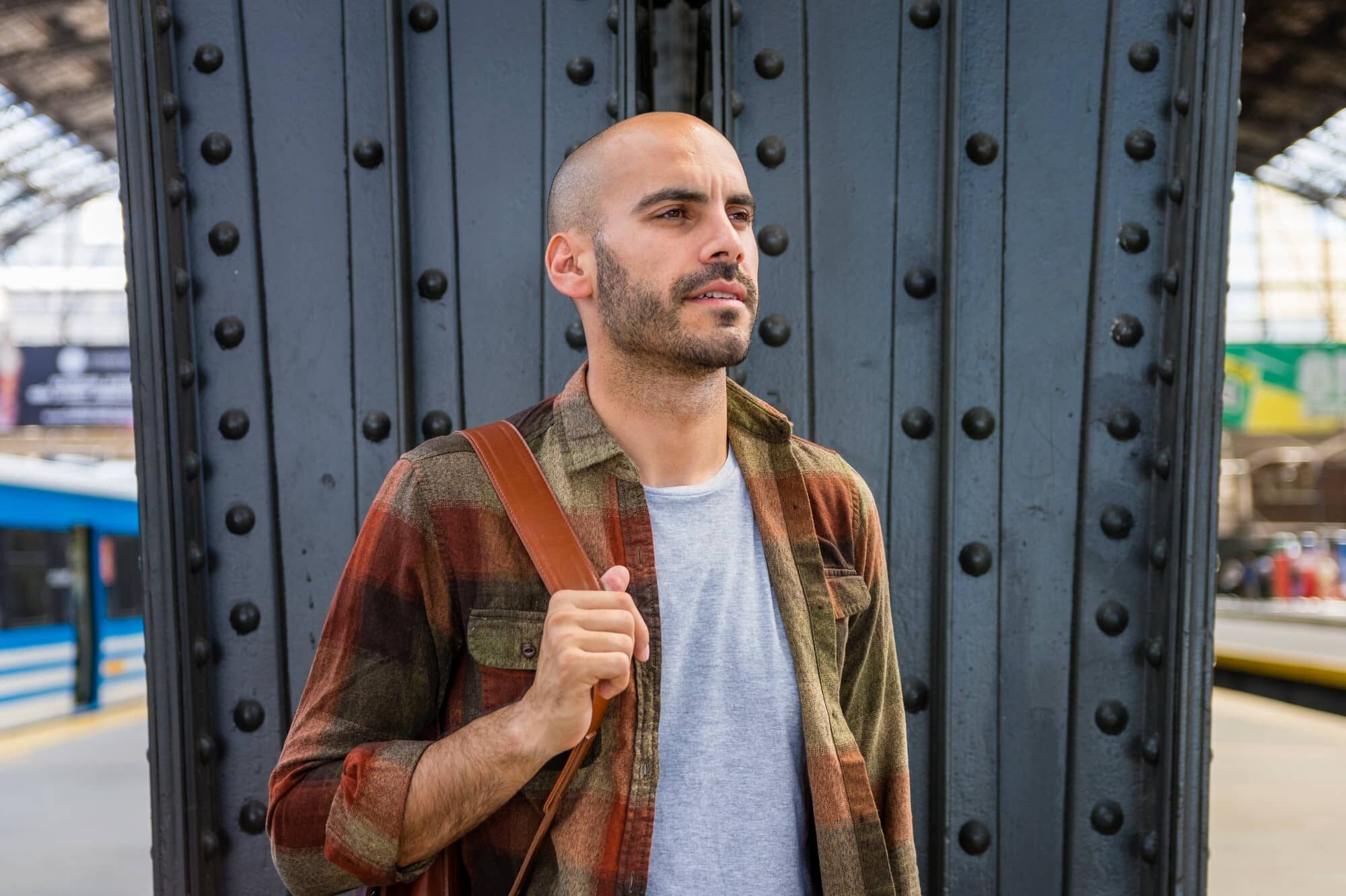 man with a backpack